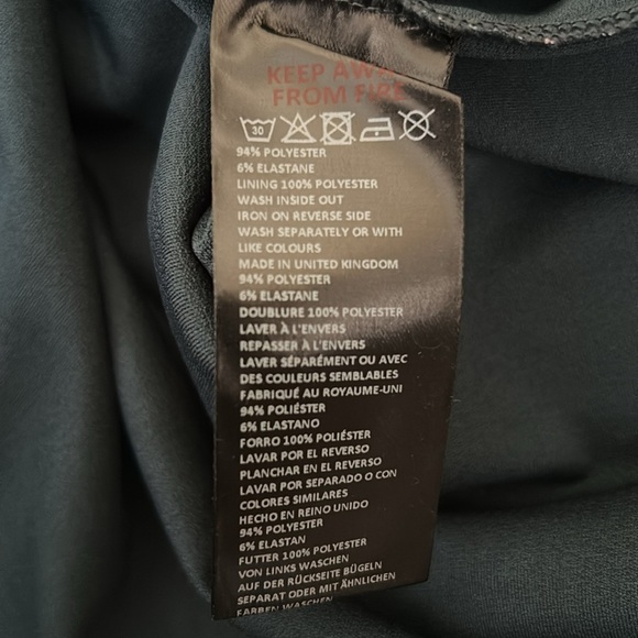 NWOT Urban Outfitters Samara Mesh Strapless Slit Midi Dress Purple Multi size XS - Picture 9 of 9